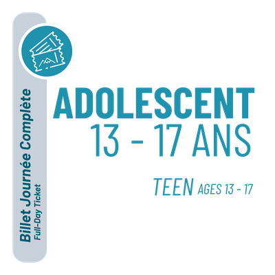 Full-Day Ticket - Teen ages 13-17