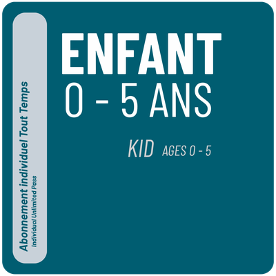 Individual Unlimited Pass - Kid ages 0-5