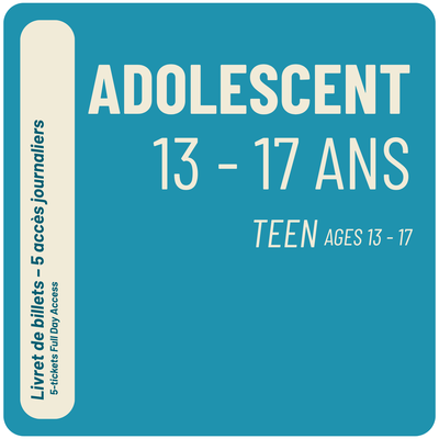 Livret Individuel - 5 Billets - 13-17 ans