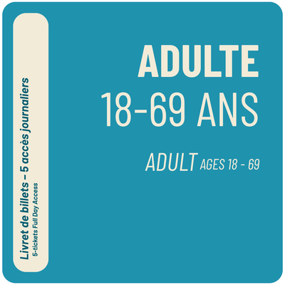 Livret Individuel - 5 Billets - 18-69 ans