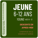 Afternoon Lift Ticket - Young ages 6-12