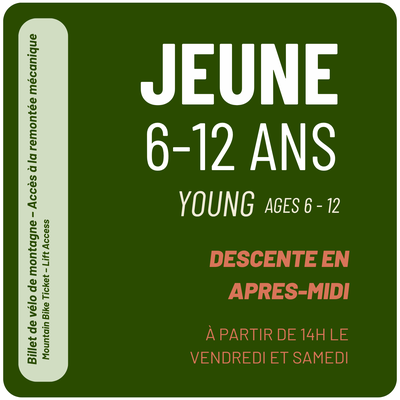 Afternoon Lift Ticket - Young ages 6-12