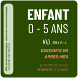 Afternoon Lift Ticket - Kid ages 0-5