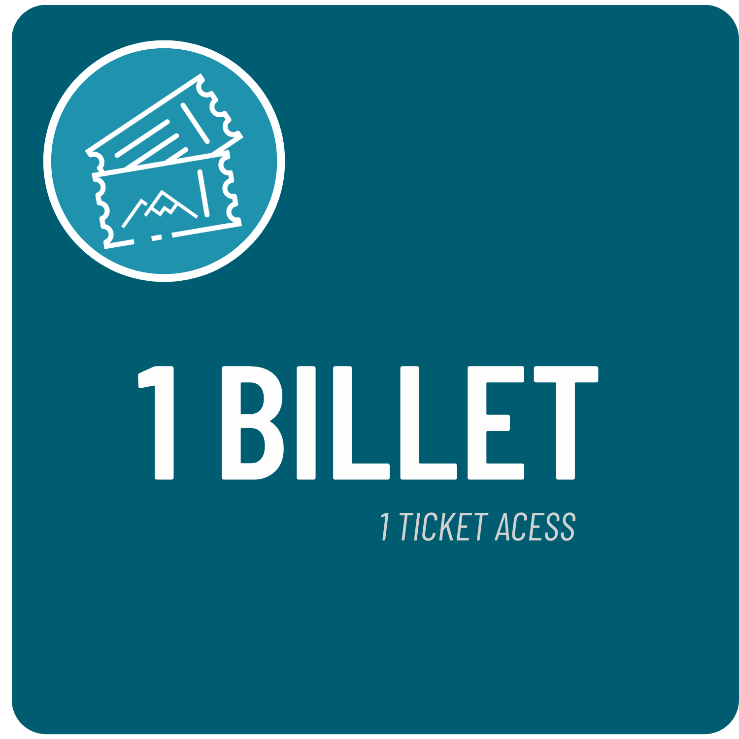 Livret de 1 billet