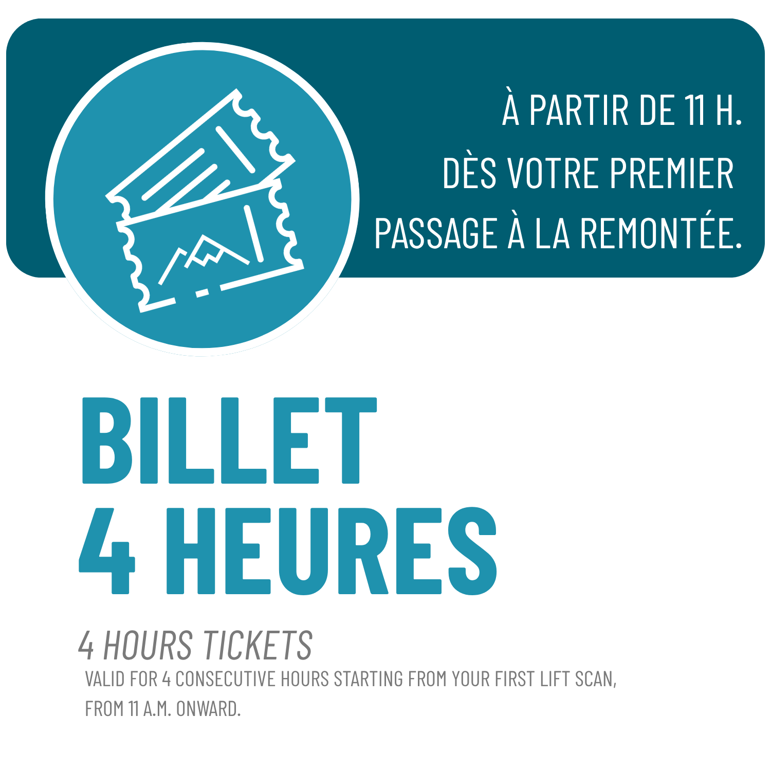 4-hours Ticket