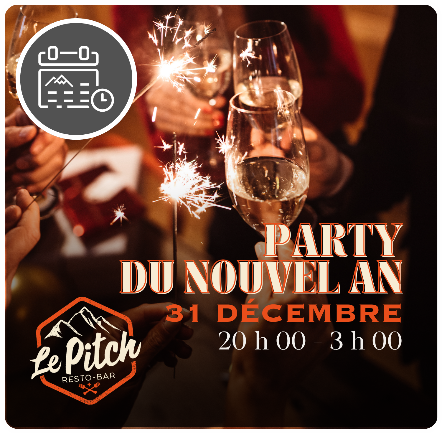 Party du jour de l’An – Resto-bar Le Pitch
