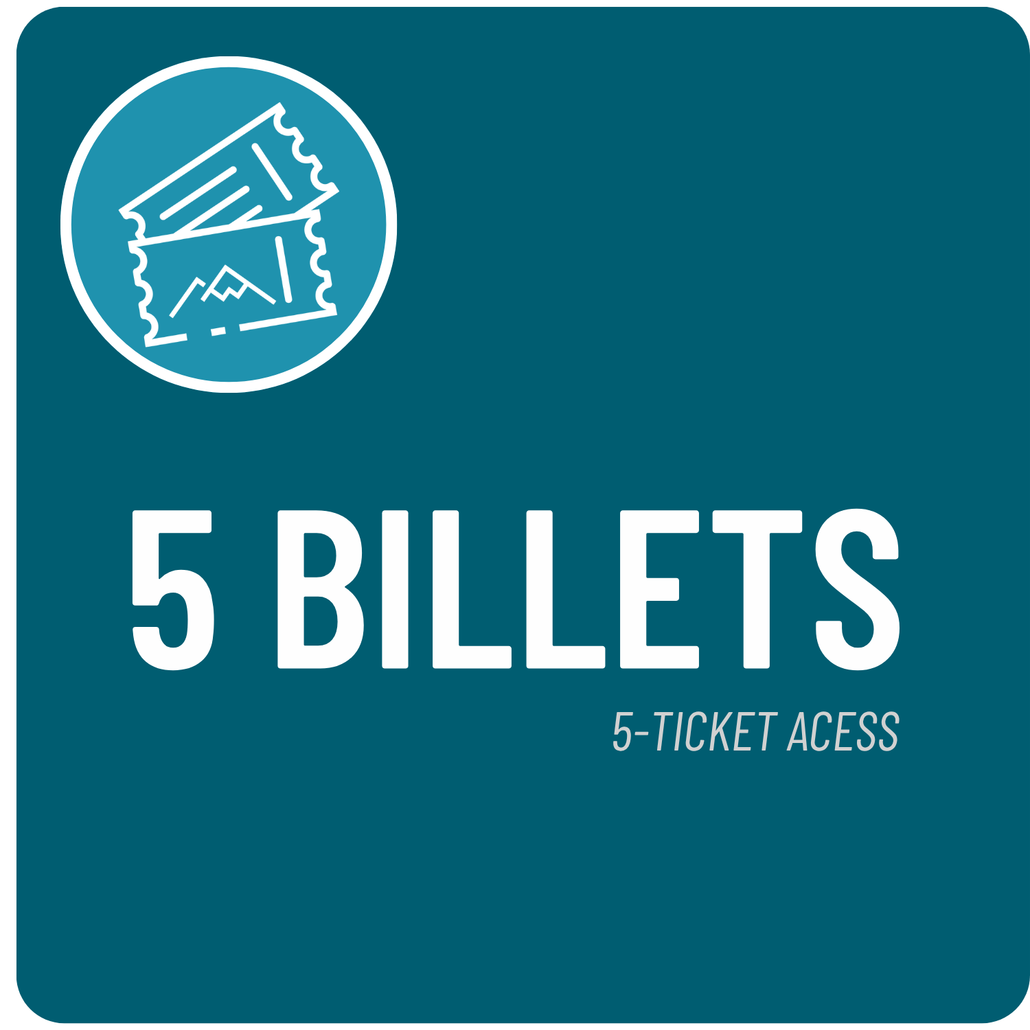 Livret de 5 billets